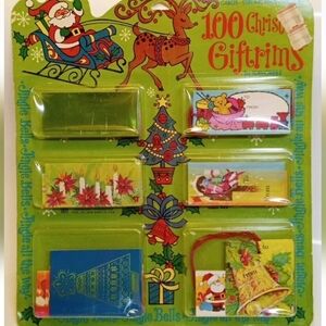 Vintage Christmas Cards, Strung Tags and Folders Unopened 100 In Pack New 1970s